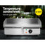 Devanti Commercial Electric Griddle 55cm BBQ Grill Plate 3000W