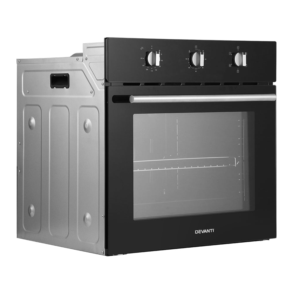 Devanti Electric Built In Wall Oven 60cm Convection Grill Ovens Stainless Steel