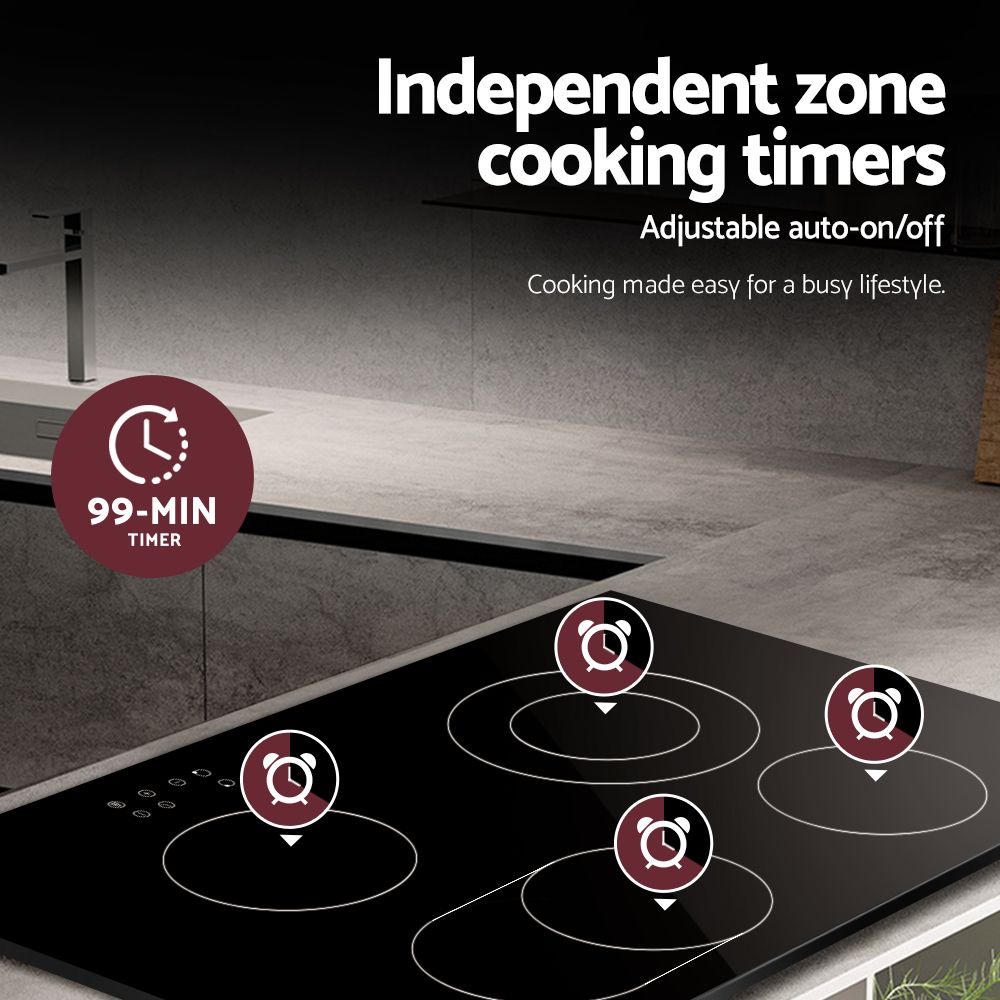 Devanti Electric Ceramic Cooktop 77cm