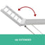 Devanti Electric Heated Towel Rail Rack 18 Bars Freestanding Clothes Dry Warmer