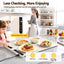 Devanti Food Warming Mat 60 x 38cm Electric Food Warmer With Timer White