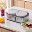 Devanti Greek Yoghurt Maker Machine 2x960ml Large Tubs Temp Control Grey