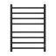 Devanti Heated Towel Rail 8 Square Bars with Timer Electric Heater Warmer Rack
