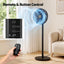 Devanti Pedestal Fan with Remote, 7 Speeds 3 Heights DC Motor, Black