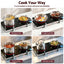 Devanti Portable Ceramic Cooktop Dual Burner Electric Hot Plate 2800W Black
