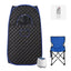 Devanti Portable Steam Sauna Tent 1-Min PoP Up 1000W 2L Steamer Home SPA Timer