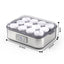 Devanti Yoghurt Maker Machine with 12x180ml Glass Cups Temp Control Grey