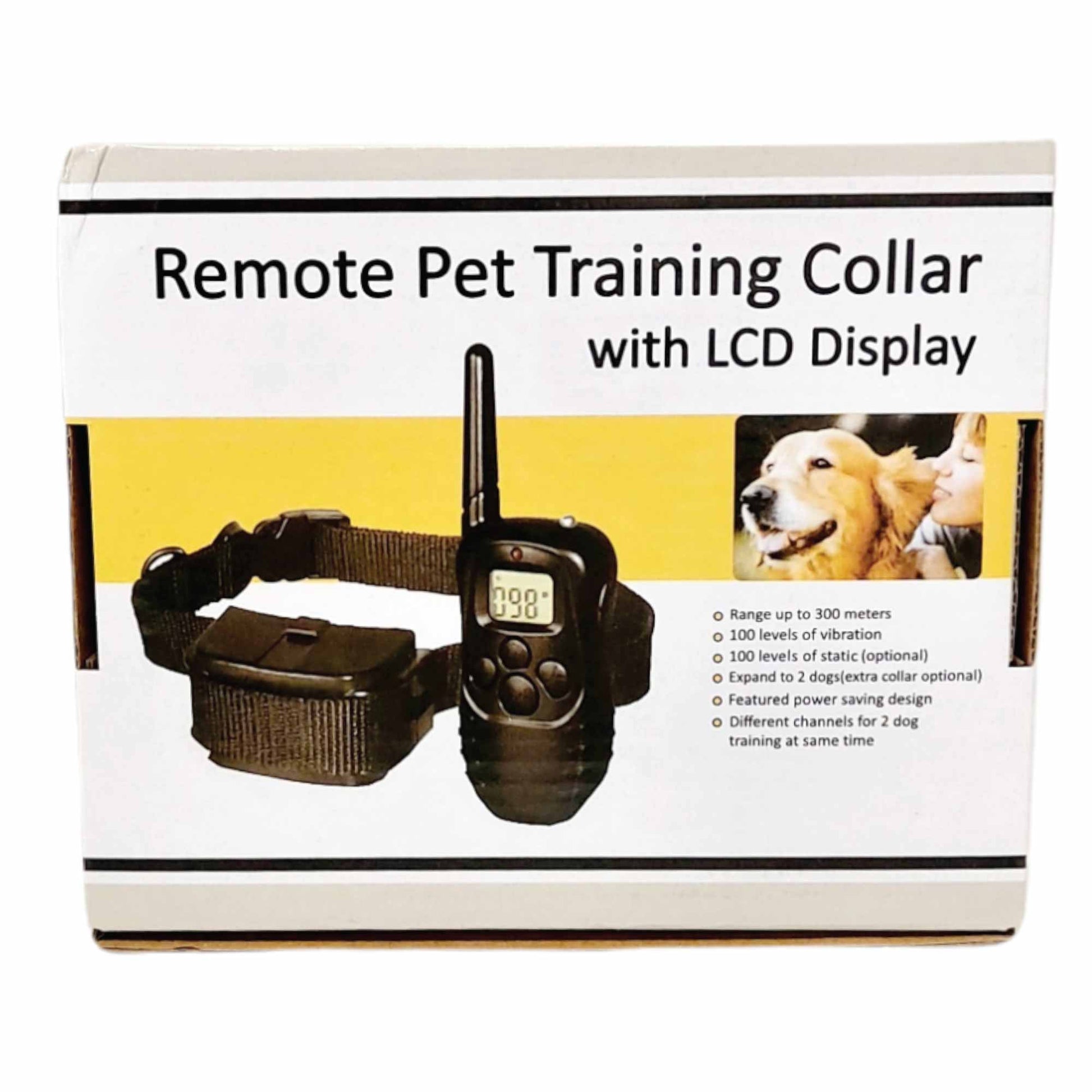 Dog Bark Collar - Vibration Sound 1 or 2 Receivers Remote Training
