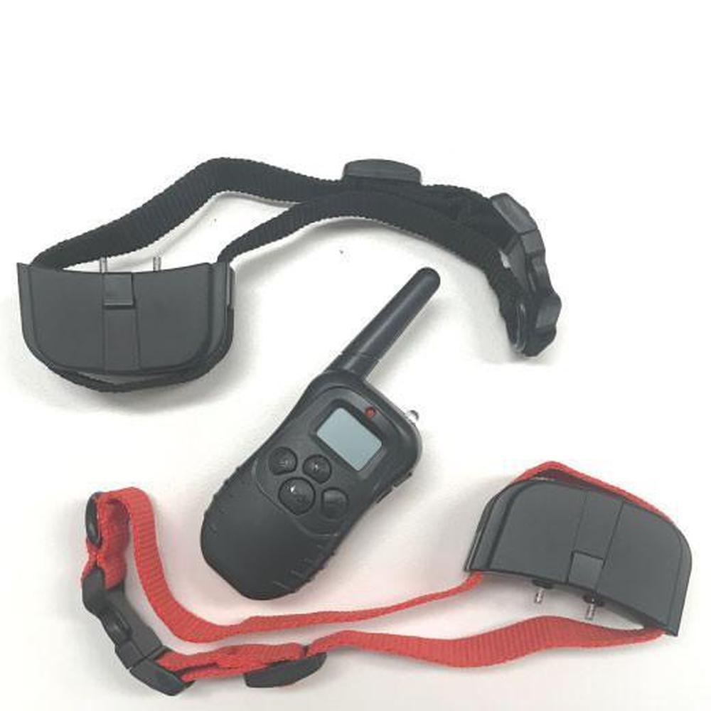 Dog Bark Collar - Vibration Sound 2 Receivers Remote Training Aid
