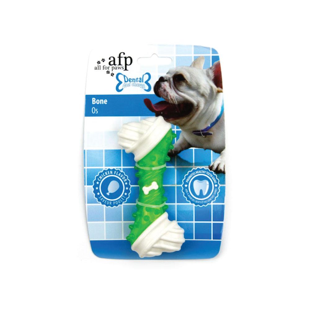 Dog Chew Bone - Green Chicken Flavour Taste - Puppy Dental Teething Gum Toy AFP