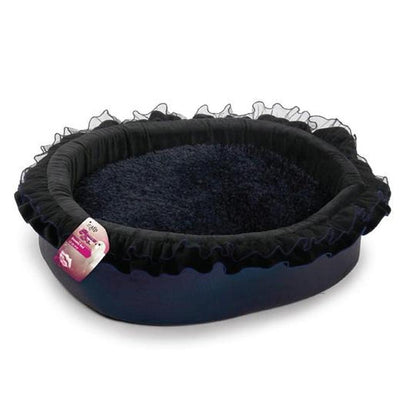 Dog Dreamy Bed - Soft Night Blue 43x30x16cm Glamour Cushion