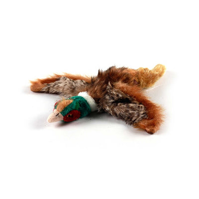 Dog Plush Toy - Pheasant Squeaky Interactive Small Life Like Bird - Puppy Play