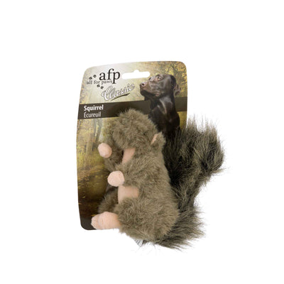 Dog Plush Toy - Squirrel Squeaky Interactive Small Life Like Pet Puppy Play