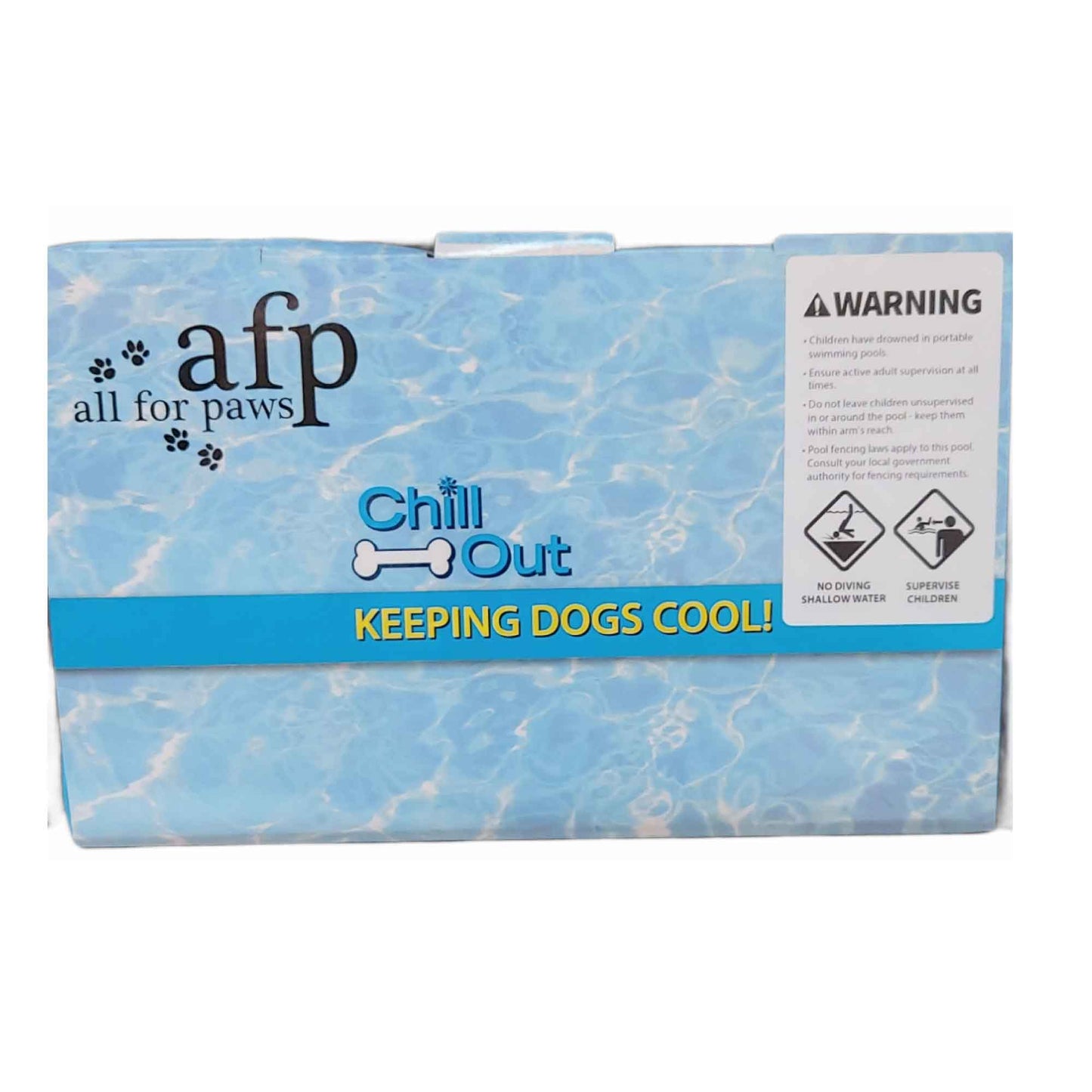 Dog Swimming Pool - Chill Out Plastic Pet Puppy Bath Splash Fun All For Paws