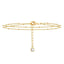 Double plain gold double bracelet – Tarnish Proof Jewellery