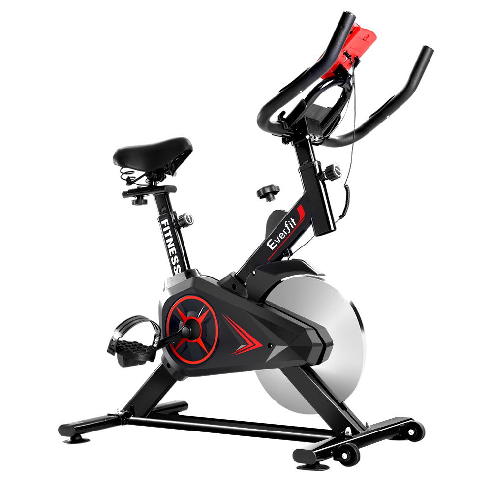 Everfit Spin Bike 10kg Flywheel Exercise Bike Fitness Workout Cycling Australia