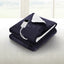 Giselle Electric Throw Rug Heated Blanket Fleece Charcoal