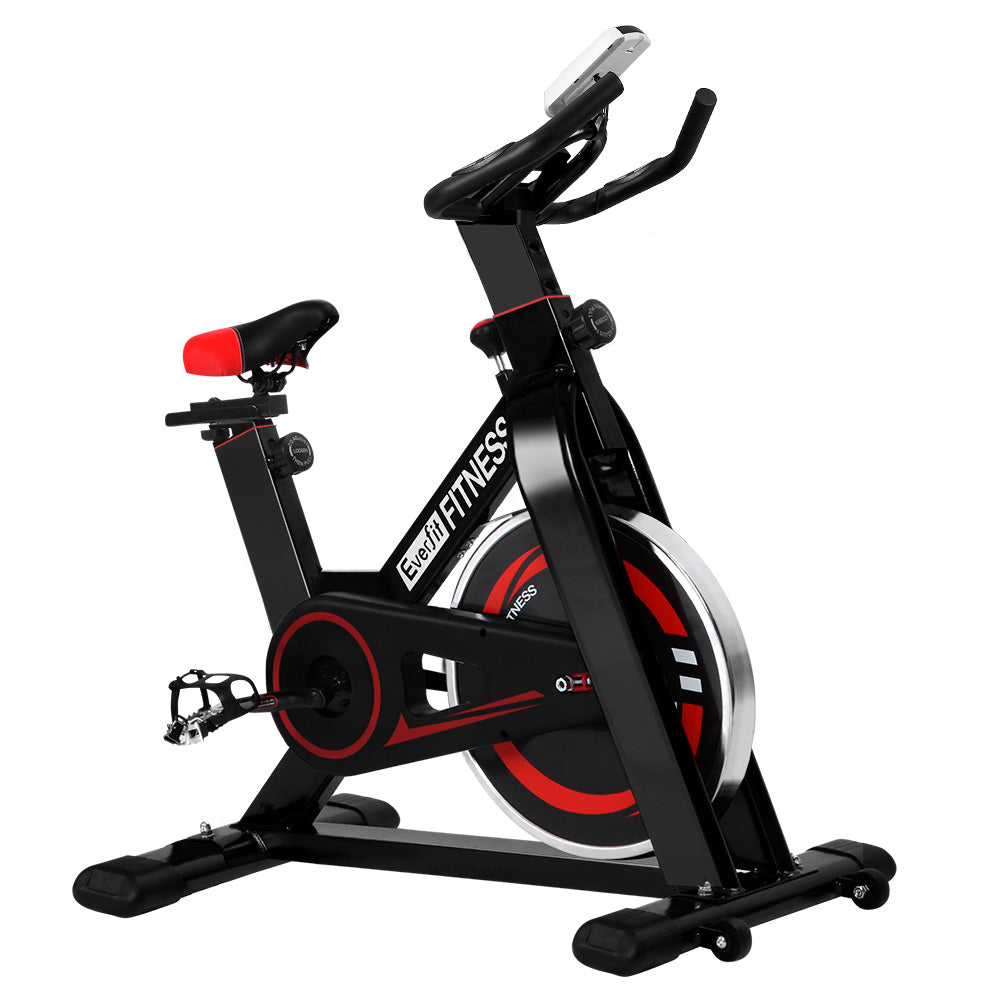 Everfit Spin Exercise Bike Cycling Fitness Commercial Home Workout Gym Black Australia