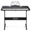 Alpha 61 Key Lighted Electronic Piano Keyboard LCD Electric w/ Holder Music Stand