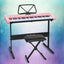 Alpha 61 Keys Electronic Piano Keyboard Digital Electric w/ Stand Stool Pink