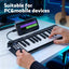 Alpha 25-Key MIDI Keyboard Controller Portable USB Laptop Black