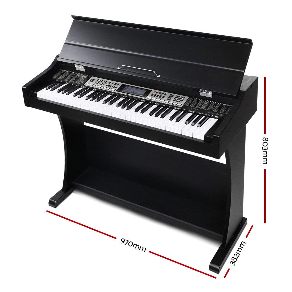 Alpha 61 Key Electronic Piano Keyboard Electric Digital Classical Music Stand