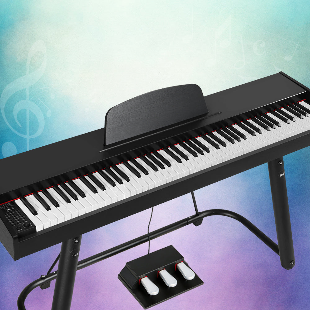 Alpha 88 Keys Electronic Keyboard Digital Piano Full-weighted w/ stand