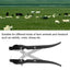 Ear Tag Applicator Plier + Case - Alloy Livestock Animal Cattle Punch Tagger