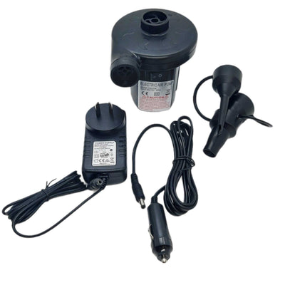 Electric Air Pump - 2 Way Inflator and Deflator - DC Adaptor + Car Lighter Plug