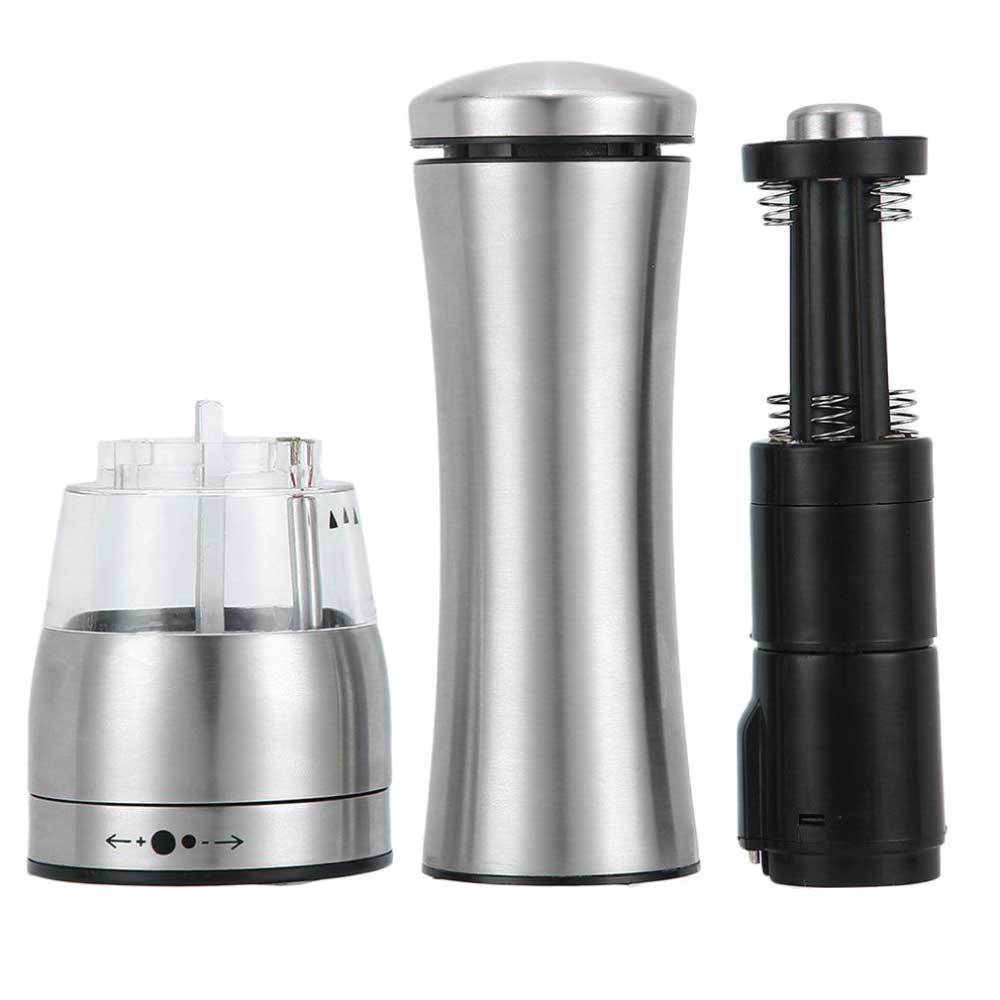 Electric Battery Salt or Pepper Grinder Adjustable Shakers Automatic Stainless Mill