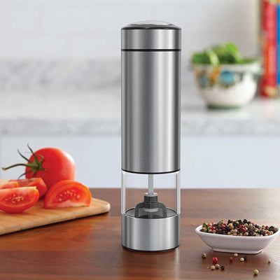 Electric Salt and Pepper Grinder - One Press Battery Operated Shaker Mill