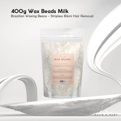 Ellie & Ruby 10x 400g Milk Hard Wax Beads Brazilian Stripless Hair Removal