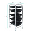 Ellie & Ruby 5 Tier Salon Trolley Hairdressing Storage Cart 4 Drawers