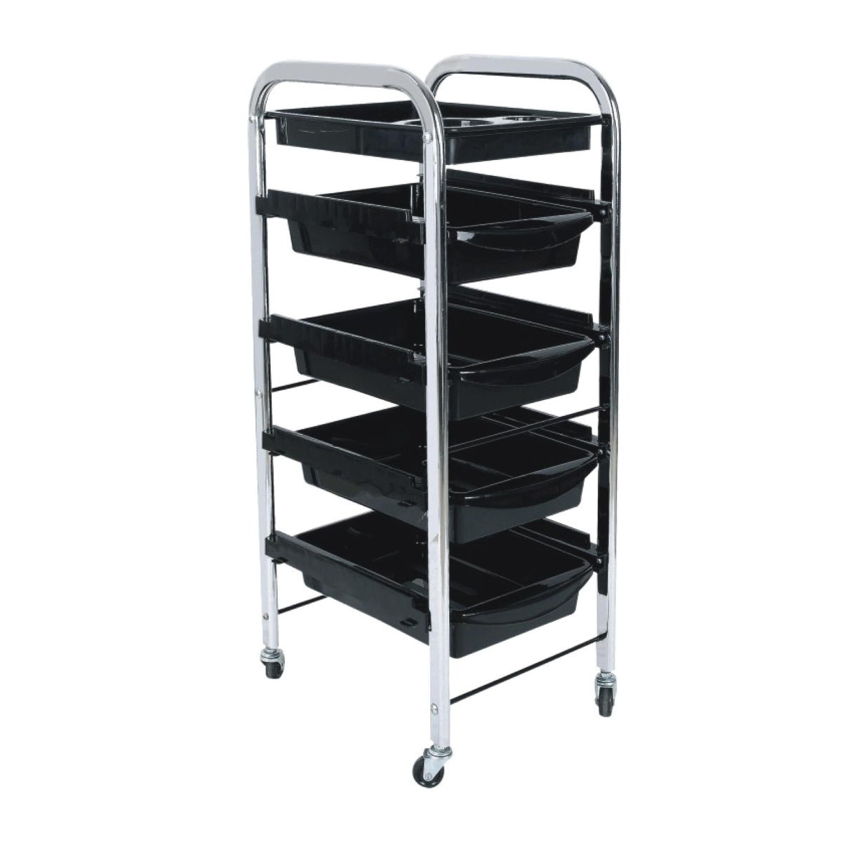 Ellie & Ruby 5 Tier Salon Trolley Hairdressing Storage Cart 4 Drawers