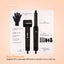 Ellie & Ruby 7-in-1 Hot Air Hair Styler Dryer Brush Curler Black 1400W