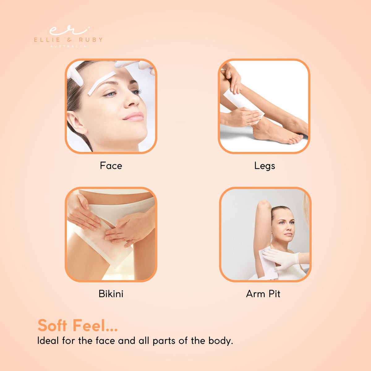 Ellie & Ruby 91m Wax Strip Roll 70gsm Non Woven Hair Removal Strips