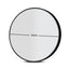 Embellir 2 Wall Mirror Makeup 60cm Home Decor Framed Mirrors Bathroom Round Black