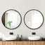 Embellir 2 Wall Mirror Makeup 70cm Home Decor Framed Mirrors Bathroom Round Black