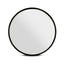 Embellir 2 Wall Mirror Makeup 90cm Home Decor Framed Mirrors Bathroom Round Black