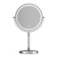 Embellir Makeup Mirror 20x20cm 10X Magnifying with LED Light Rotation Tabletop