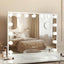 Embellir Makeup Mirror 58x45cm Hollywood Vanity with LED Light Tabletop White