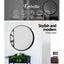 Embellir Wall Mirror Makeup 70cm Home Decor Framed Mirrors Bathroom Round Black
