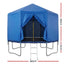 Everfit 12FT Kids Trampoline with Blue Tent Cover Ladder Rebounder Outdoor Toys