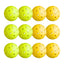 Everfit 12PC Pickleballs Set 40-Hole Design Indoor Outdoor Durable PE Balls Green/Yellow