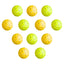 Everfit 12PC Pickleballs Set 40-Hole Design Indoor Outdoor Durable PE Balls Green/Yellow