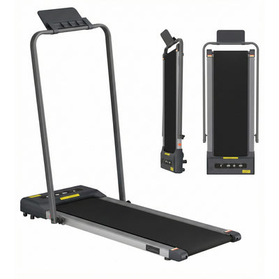 Everfit 2 in 1 Treadmill Electric Walking Pad Under Desk Home Gym Fitness 380mm Grey