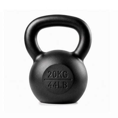 Everfit 20kg Cast Iron Kettlebell Powder Coating Flat Bottom Home Gym