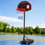 Everfit 2.1M Basketball Hoop Stand System Adjustable Portable Pro Kids Black
