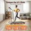 Everfit 3 in 1 Walking Pad Treadmill 12% Incline Foldable Under Desk Treadmills for Home Gym With 38cm Wide Belt Silver