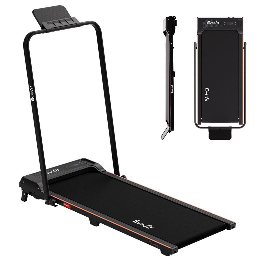 Everfit 3 in 1 Walking Pad Treadmill 12% Incline Foldable Under Desk Treadmills for Home Gym With 40cm Wide Belt Black Everfit 3 in 1 Walking Pad Treadmill 12% Incline Foldable Under Desk Treadmills for Home Gym With 40cm Wide Belt Black